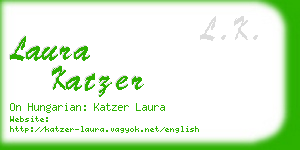 laura katzer business card